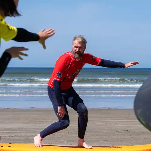 Neil giving surf lesson