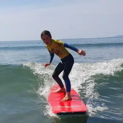girl surfing