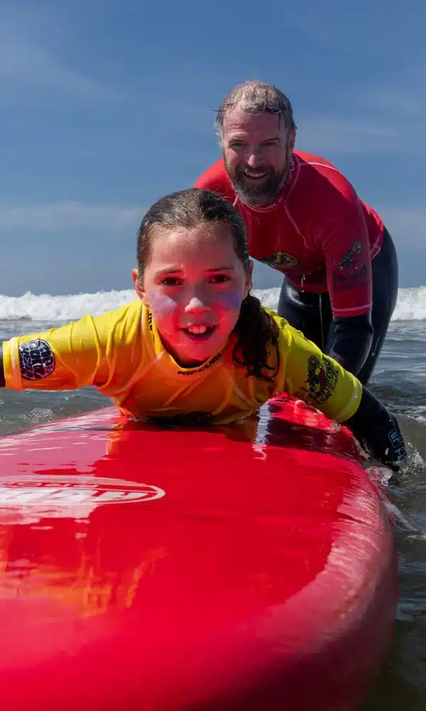 girl surfing